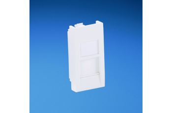 NKFA1SAW-X Držák modulů NetKey 22,5x45mm, arkticky bílý, bal. 10 kusů NKFA1SAW-X Držák modulů NetKey 22,5x45mm, arkticky bílý, bal. 10 kusů