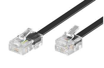 GOOBAY 11.92.9856 propojovací kabel s konektory RJ45 - RJ11, černý, 6m