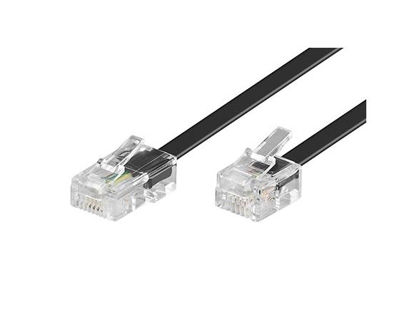 11.92.9856 propojovací kabel s konektory RJ45 - RJ11, černý, 6m