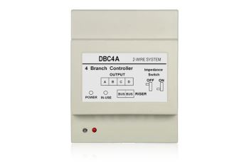 XtendLan DPA-D2-DBC4A rozbočovač hlavního vedení, D2,1:4, pro dveřníky nebo monitory (max. 4), DIN