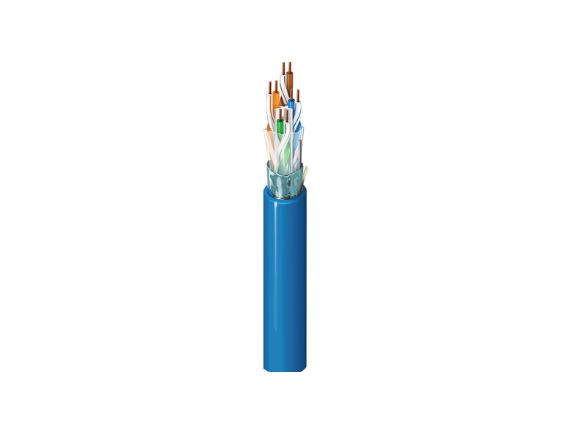 2200ELY.00500 kabel F/UTP, kat.6A, LSZH, Dca, cívka 500m, barva modrá