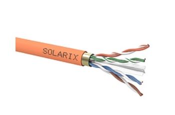 SOLARIX SXKD-6-UTP-LSOHFR-B2ca kabel U/UTP, kat. 6, LSOHFR B2ca s1 d1 a1, oranžový, cívka 500m