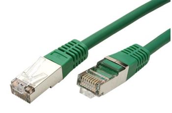 ROLINE FTP-0,5-GR propojovací kabel RJ45/RJ45, F/UTP,  0,5m, kat. 5E, zelený