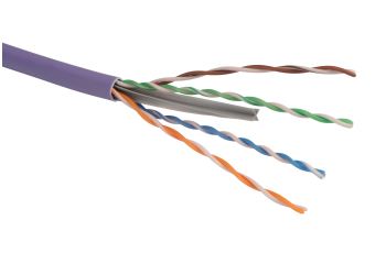 SOLARIX SXKD-6-UTP-LSOH kabel U/UTP, kat. 6, LSOH Dca s2 d2 a1, fialový, cívka 500m