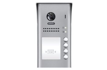 XtendLan DPC-D250-4-ID dveřní stanice pro D2, 4x zvonek, barevná kamera, RFID, IP54, 1x zámek, montáž na omítku