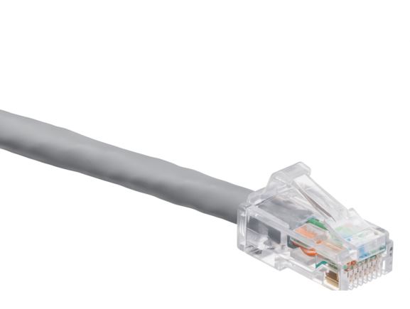 C6CPCU005-8CCBB-P24 Nestíněný propojovací kabel kat. 6, 0,5m, LSHF/LSZH, šedý, bal. 24 kusů