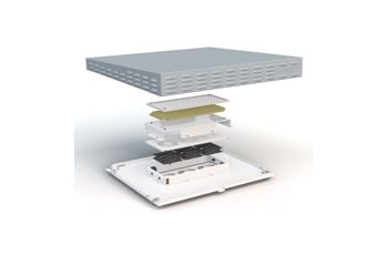 OMR-DV-T6506 Perforovaná střecha s ventilátorem pro rozvaděč outTEG, š. 650, h. 600mm, 540m3/h OMR-DV-T6506 Perforovaná střecha s ventilátorem pro rozvaděč outTEG, š. 650, h. 600mm, 540m3/h