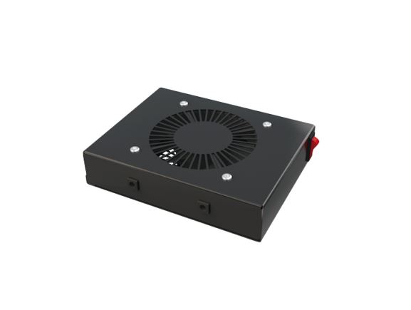 CONTEG DP-VEN-01-H ventilační jednotka, 1x ventilátor, 230V, s termostatem, černá