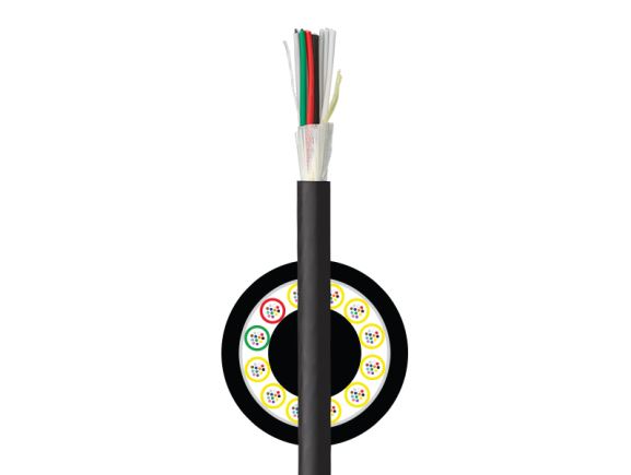 GFOM4ADT96WRRLU-B2ca Optický kabel, ADVENTUM Multi Dry Tube, 96xOM4, univerzální, LSHF B2ca s1a d1 a1, černý