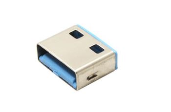 LINDY 40462 zámek portu USB, modrý, bal. 10 kusů, bez nástroje