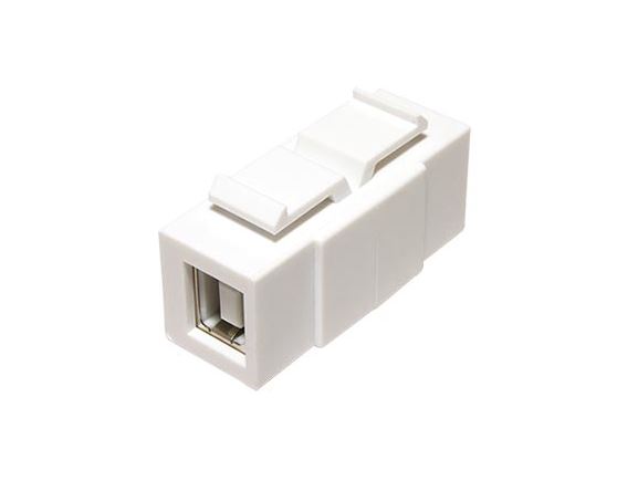 25.92.0121 keystone spojka USB B(F) - USB B(F), 2.0, bílá