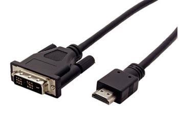 ROLINE 11.04.5522 DVI-HDMI kabel, DVI-D(M) - HDMI M, 2m