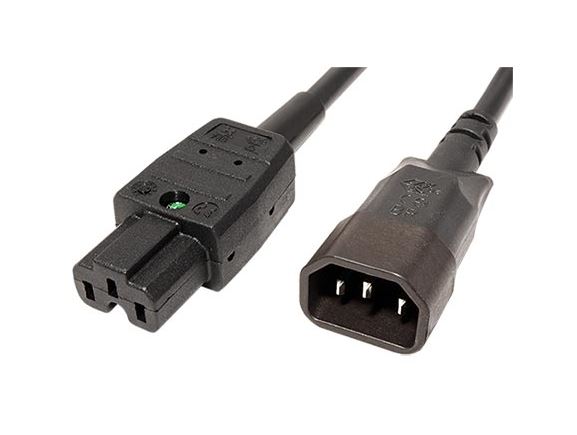 356.1258 kabel napájecí C14-C15, 3x 1,5mm2, 10A, černý, délka 3m