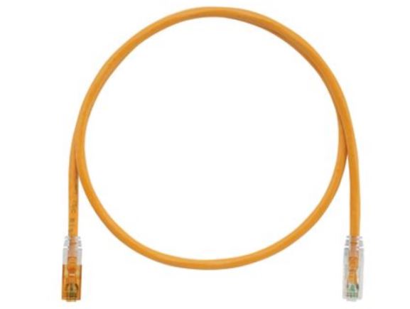 STPK6X2MOR klíčovaný propojovací kabel RJ45/RJ45, S/FTP, kat. 6A, 2m, oranžový