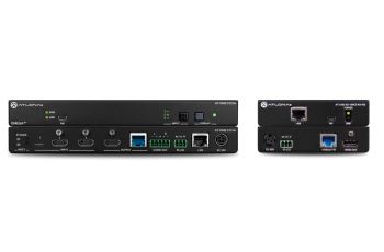 ATLONA LAN-AT-OME-ST31A-KIT sada RX/TX 3×1 HDBaseT přepínač (3xHDMI,1xUSB-C) , Ethernet, po Cat6A/Cat7, PoE