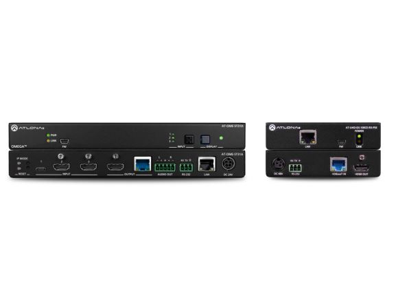 LAN-AT-OME-ST31A-KIT sada RX/TX 3×1 HDBaseT přepínač (3xHDMI,1xUSB-C) , Ethernet, po Cat6A/Cat7, PoE