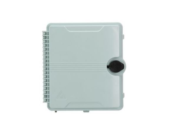 FPONE1 nástěnný box pro PON sítě, max 12 SC adapterů, 233x200x63mm, světle šedý