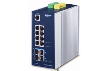 PLANET IGS-6325-8T4X switch L3, průmyslový, 8x 1Gb RJ-45, 4x 10Gb SFP+, IP30, fanless, managed