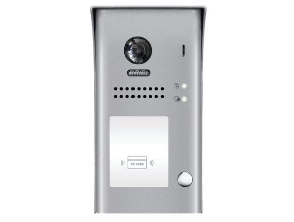 DPC-D250-1-ID dveřní stanice pro D2, 1x zvonek, barevná kamera, RFID, IP54, 1x zámek, povrchová montáž