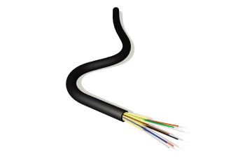 GFOM3PDC12LU-B2ca Optický kabel, PDC - těsná ochrana, 12x50um OM3, univerzální, HFFR-LS B2ca, černý