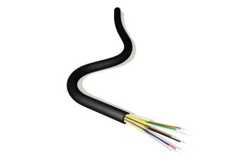 GFOM3PDC04LU-B2ca Optický kabel, PDC - těsná ochrana, 4x50um OM3, univerzální, HFFR-LS B2ca, černý