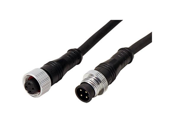 11.50.3601 propojovací kabel M12, 4pin (M) - 4pin (F), kód A, 2m, PUR