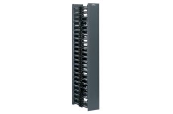 PANDUIT WMPVHC45E dvoukomorový vertikální vyvazovací panel NetRunner, v. 45U, š. 142mm, h 357mm, černý