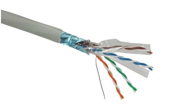 SOLARIX SXKD-6-FTP-PVC kabel F/UTP, kat. 6, PVC Eca, šedý, cívka 500m