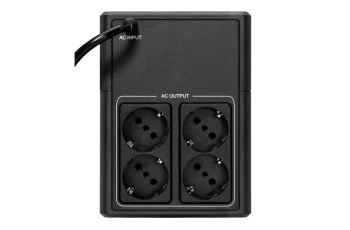5E1200UD Záložní zdroj UPS 5E G2, 1200VA/660W, USB, černý, tower model, 4×Schuko, bez ventilátoru (1)