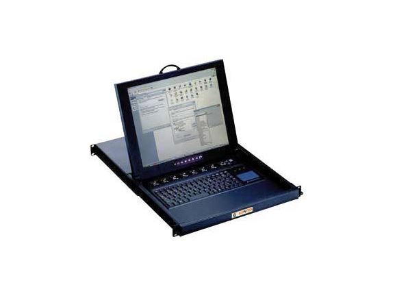 K-SA-171-CIP3202P-E 17" 1U SA LCD zásuvka s klávesnicí, touch pad, 32 port Cat5 IP KVM 2 konzole, bez kabelů
