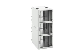RB1-42-60/100-3-B Serverhousingový rozvaděč, 3x 13U sektor, v. 42U (2005mm), h.1000mm, š. 600mm, šedý (1)