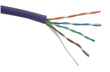 SOLARIX SXKD-5E-UTP-LSOH-1000 kabel U/UTP, kat.5E, LSOH Eca, fialový, cívka 1000m