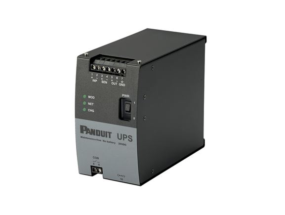 UPS00100DC průmyslový záložní zdroj UPS - kapacitní, bez baterií , DIN, in/out 24VDC,max 100W/2 min.