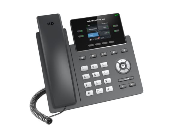 GRP2612G SIP telefon, 2xSIP účet, 3 cestná audiokonference, 2xGLAN, PoE