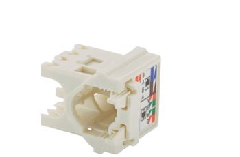 CJRCAPIW Patice modulu MiniCom TG,Cat6 UTP, pro instalaci kabelu pod úhlem 90°, (levá/pravá) -10ks