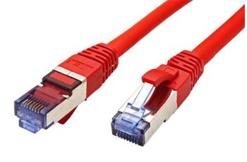 VALUE 21.99.1921 propojovací kabel RJ45/RJ45, S/FTP, 1m, kat. 6A, LSOH, červený