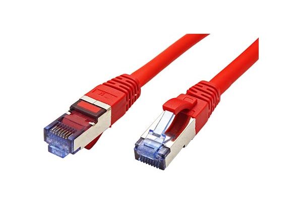 21.99.1922 propojovací kabel RJ45/RJ45, S/FTP, 2m, kat. 6A, LSOH, červený