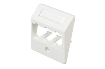CHES3AWY Adaptér MINI-COM pro 3 moduly, úhlový, arkticky bílý (1)