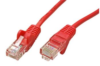 goobay 21.92.0581 propojovací kabel RJ45/RJ45, U/UTP,  0,25m, kat. 5E, CCA,  červená
