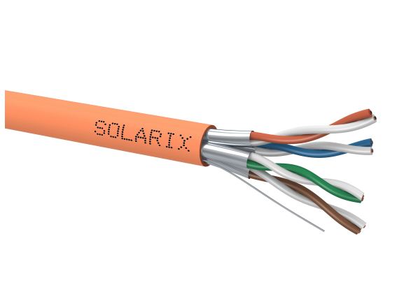 SXKD-6A-STP-LSOH-B2ca kabel U/FTP, kat.6A, LSOH B2ca s1a d1 a1, oranžový, cívka 500m