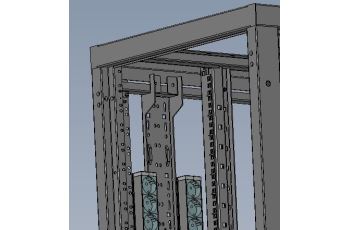 DP-VV-27/150 Vertikální kabelový panel pro rozvaděče výšky 27U, š. 150mm (1)