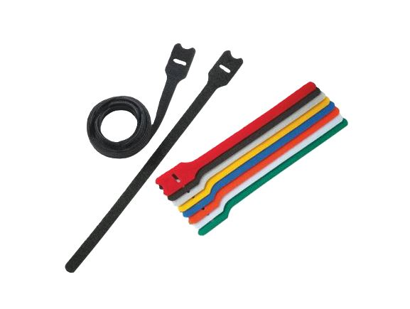HLT2I-M0 Suchý zip s očkem pro svazkování kabelů, 203x12,7mm, černý, bal. 1000 kusů