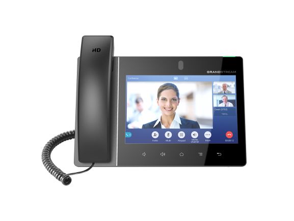 GXV3380 VoIP videotelefon, 16xSIP účet, HD audio, 2xGLAN, POE, WIFI, LCD 8", 2MP kamera, BT