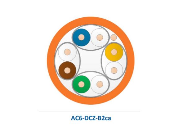 AC6-DCZ-B2ca-Rlx-305OR kabel U/FTP AWG26, kat.6A LSZH, B2ca s1a,d1,a1, 305m box, oranžový - do 70m přenos.kanálu