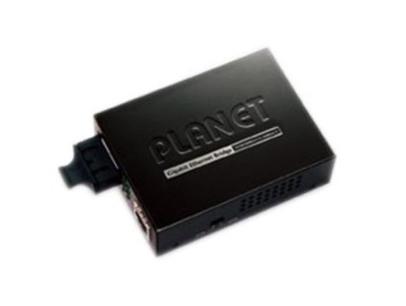 PLANET GT-802 konvertor 10/100/1000Base-T/1000Base-SX (SC, MM, 62,5um 250m / 50um 550m), černý