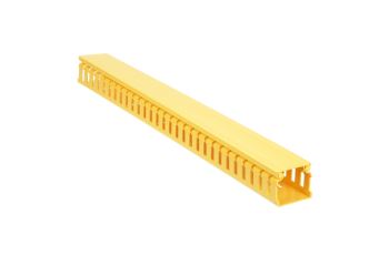 FRHD2KTYL Vyvazovací žlab s víkem, vertikální, FiberRunner 2"x2" (d. 1828mm, 51x51mm), žlutý (7)