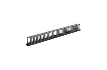 HDWM-VMR-42-19/10F-H Vertikální vyvazovací panel pro rozvaděče, v. 42U, š. 100mm, h. 182mm, černý