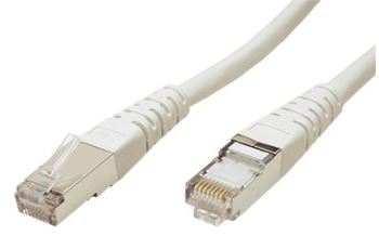 ROLINE SFTP6-1-GY propojovací kabel RJ45/RJ45, S/FTP,  1m, kat. 6, šedý