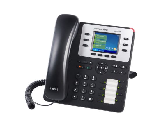 GXP2130 SIP telefon, 3xSIP účet, 3 cestná audiokonference, 2xGLAN, PoE, BT