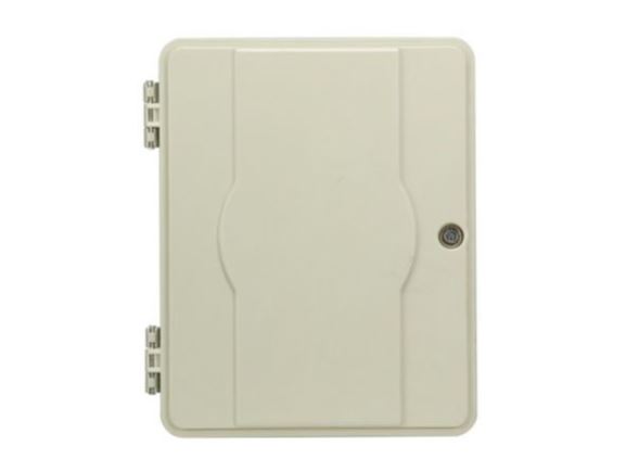 FPONE4 nástěnný box pro PON sítě, max 64 SC nebo FC adapterů, 458x400x135mm, světle šedý